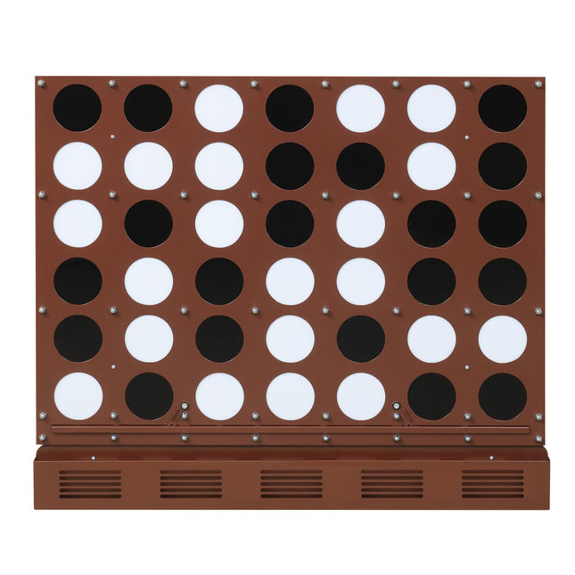 Wall-Mounted Connect 4 Game with Acrylic Discs