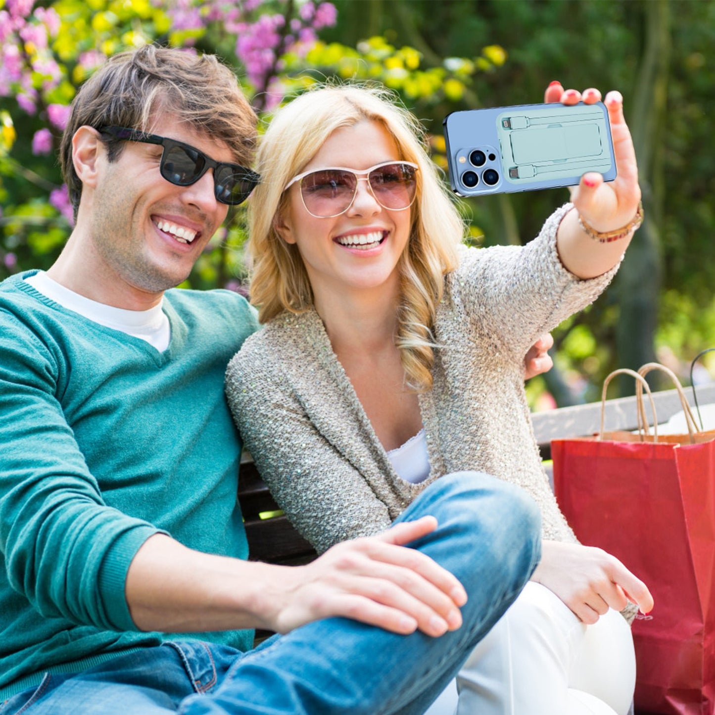 3 In 1 10000mAh MagSafe Fast Charging Power Bank PD20W Portable Charger with 2 Built In Cables Stand Fit for IOS Phone 16 15 13 Series And More