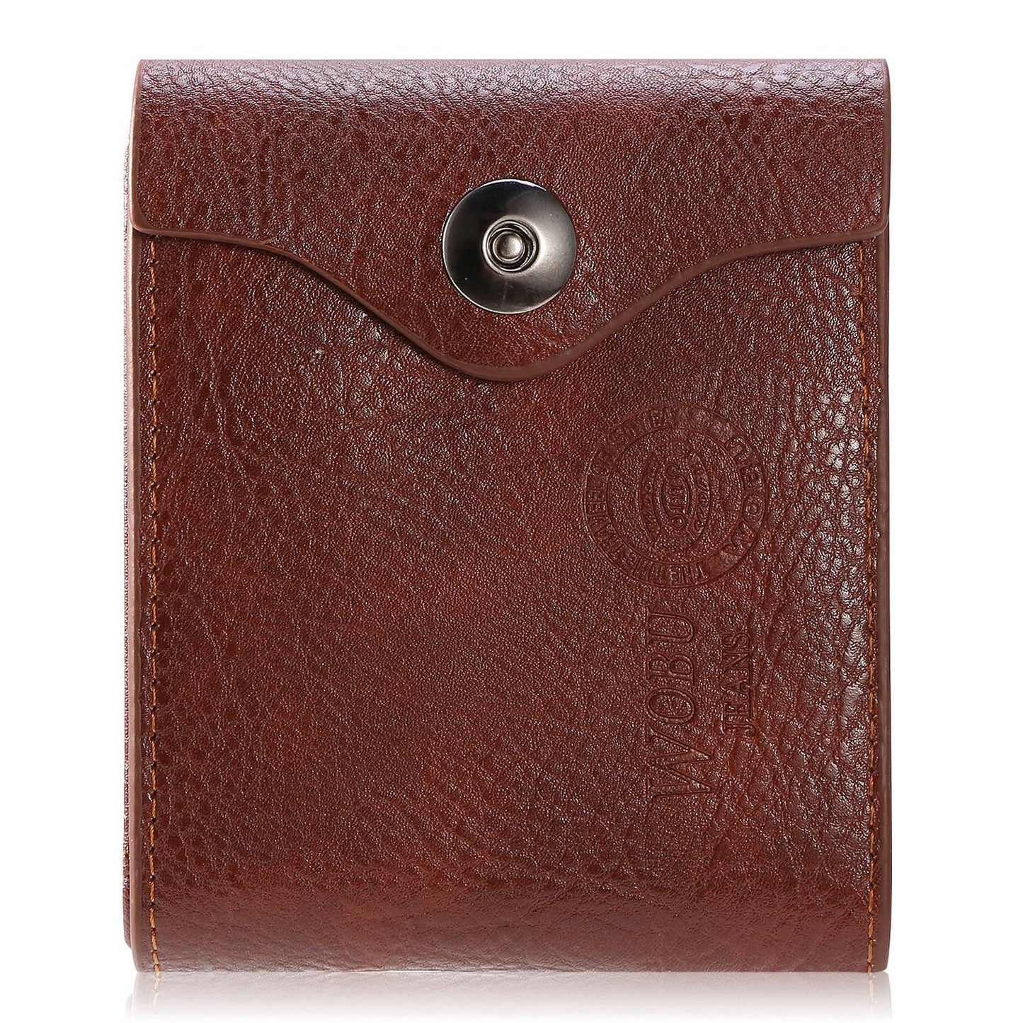 MenÕs Wallet PU Leather Bifold Purse Slim RFID Blocking Card Holder Cases w/ 2 ID Window Coin Pocket