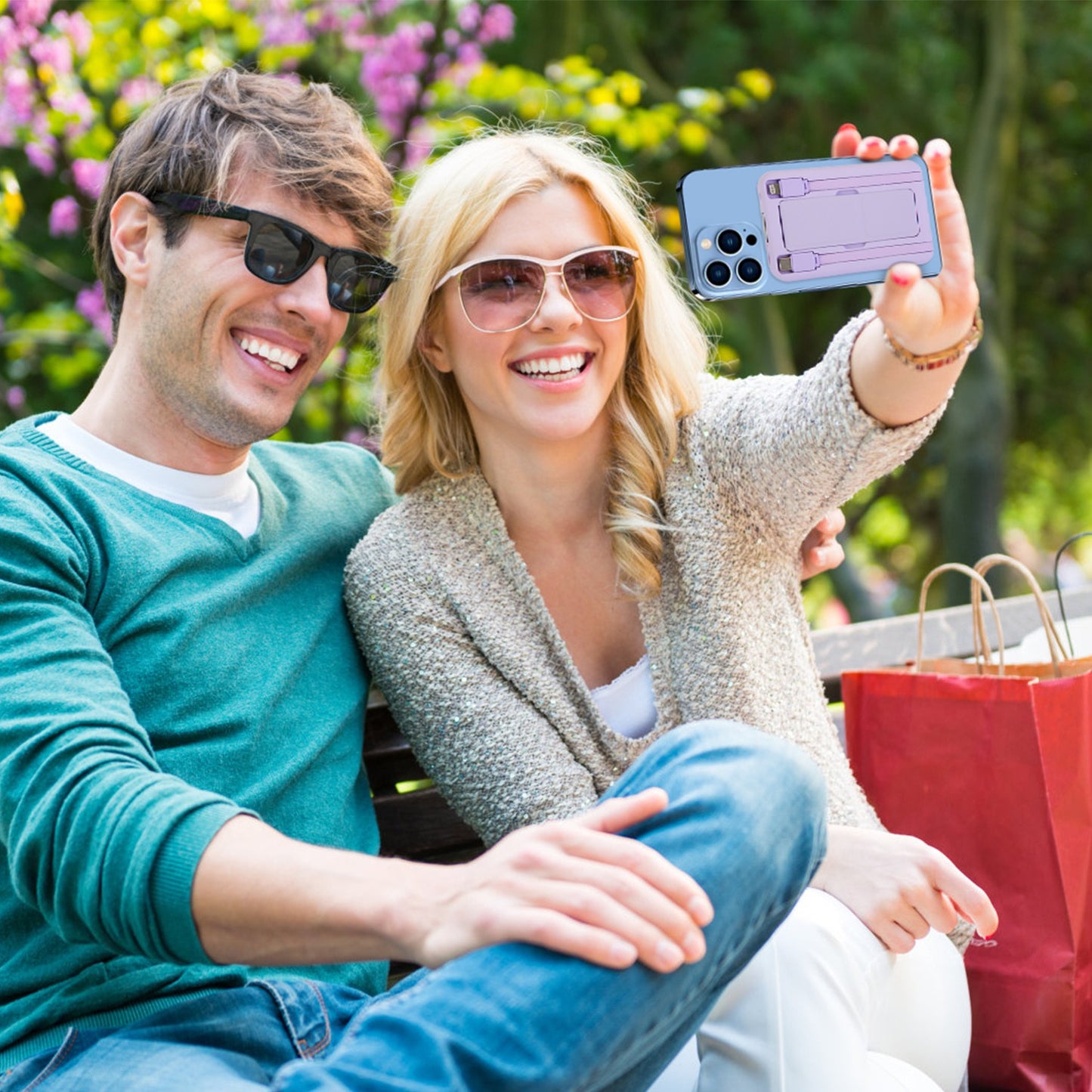 3 In 1 10000mAh MagSafe Fast Charging Power Bank PD20W Portable Charger with 2 Built In Cables Stand Fit for IOS Phone 16 15 13 Series And More