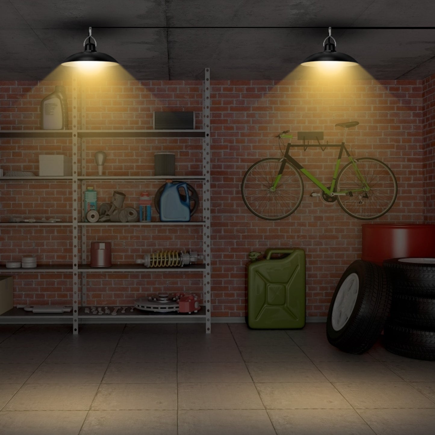 Solar Shed Lights Dual Lighting Heads Dimmable Timing Auto Sensor Turn Off Hanging Lamp IP65 Waterproof Remote Control Pendant Light For Garden Patio