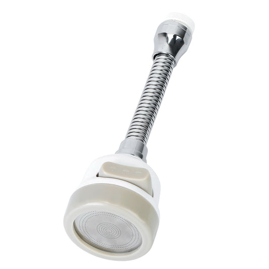 Movable Kitchen Tap Head 360¡ Rotatable Swivel Water-Saving Faucet Anti-Splash Sink Tap Head Spray Aerator w/ Three Modes Flexible Extended Hose For H