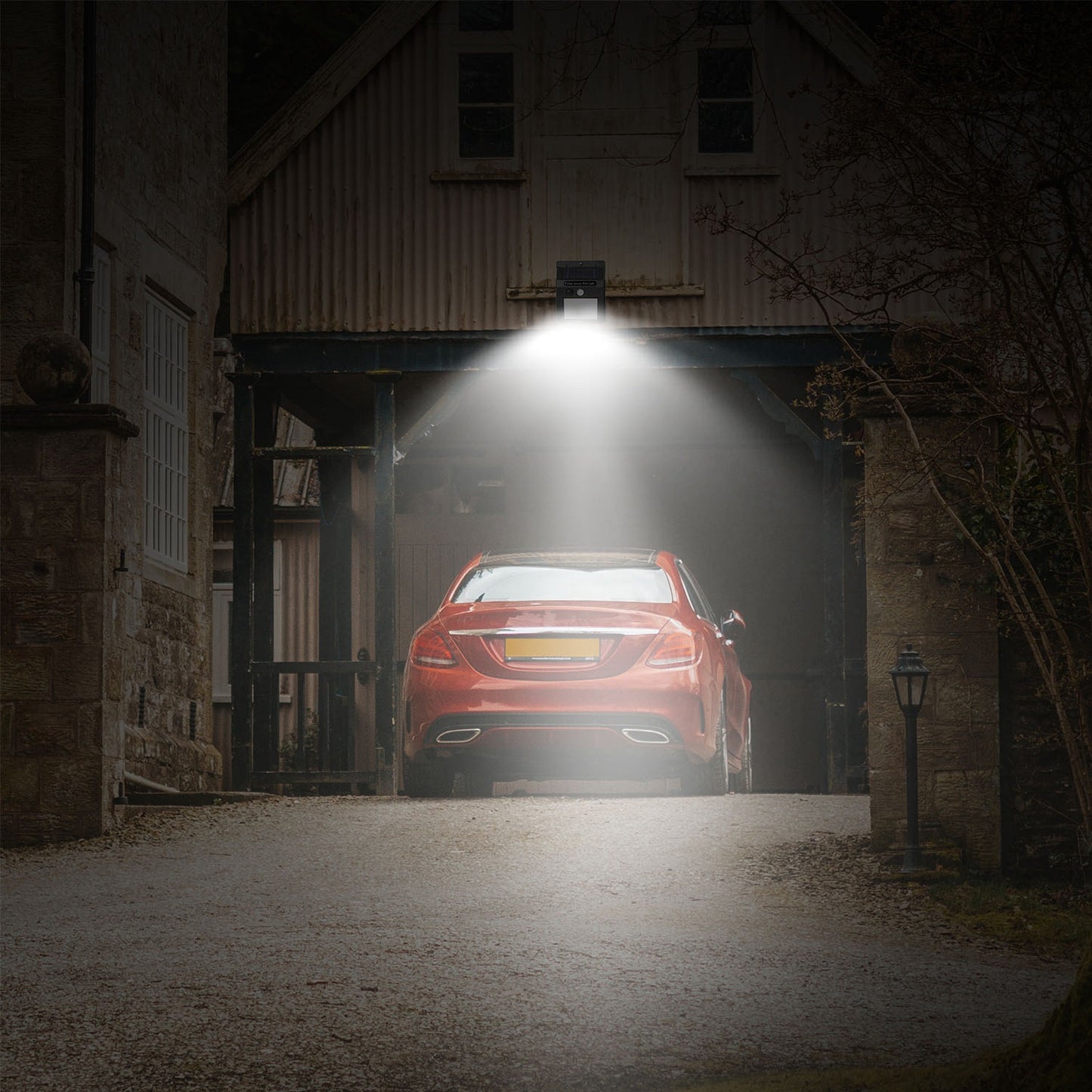 Solar Light 20 LEDs Outdoor PIR Motion Sensor Lights IP65 Waterproof 120¡ Sensing Wide Angle Lighting for Garage Front Door Garden Pathway