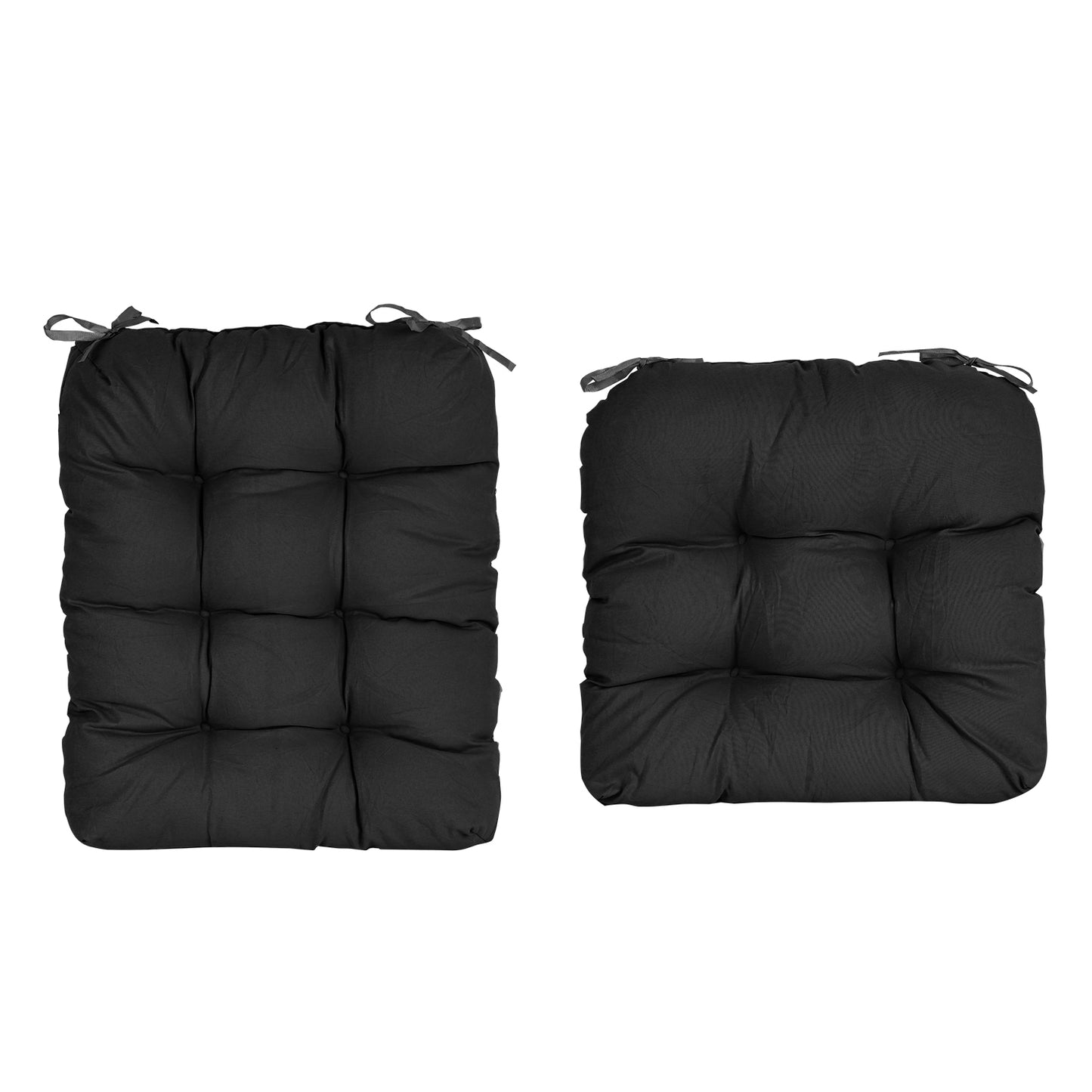 Rocking Chair Cushion 2 Pieces Back Seat Sets with Non-Slip Ties Polyester Fiber Filling Comfortable for Indoor Home Office Car