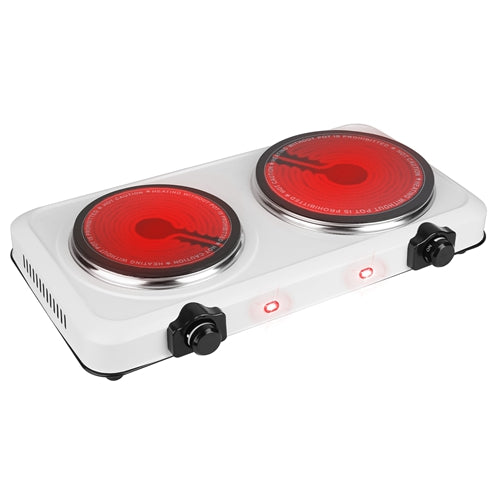 1800W Dual Burner Hot Plate – Portable Infrared Electric Cooktop