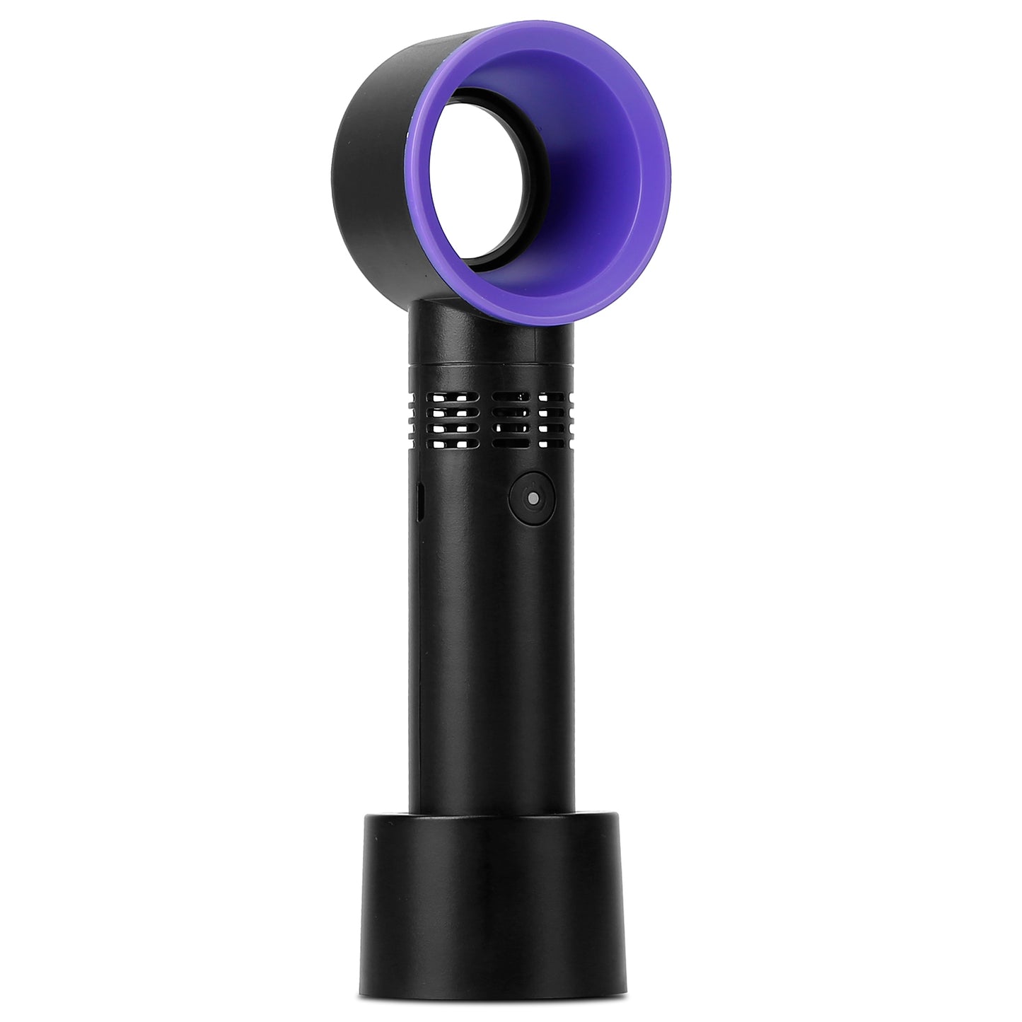 Portable Handheld Bladeless Fan Rechargeable Cooling USB Fan Desktop Use Fan w/ 3 Gears LED Indicator Cooling Fan