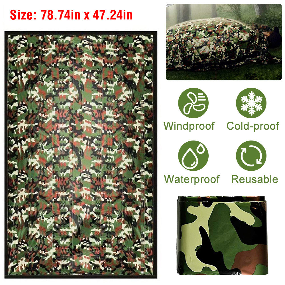 Camping Sleeping Bag Camouflage Sleeping Bag Waterproof Cold-Proof Survival Sleeping Bag