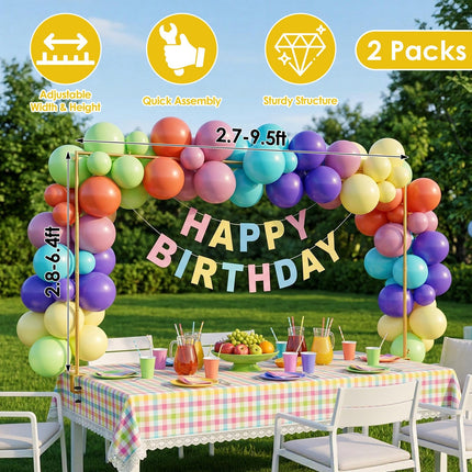 Adjustable Table Arch Stand for Balloon & Floral Decorations
