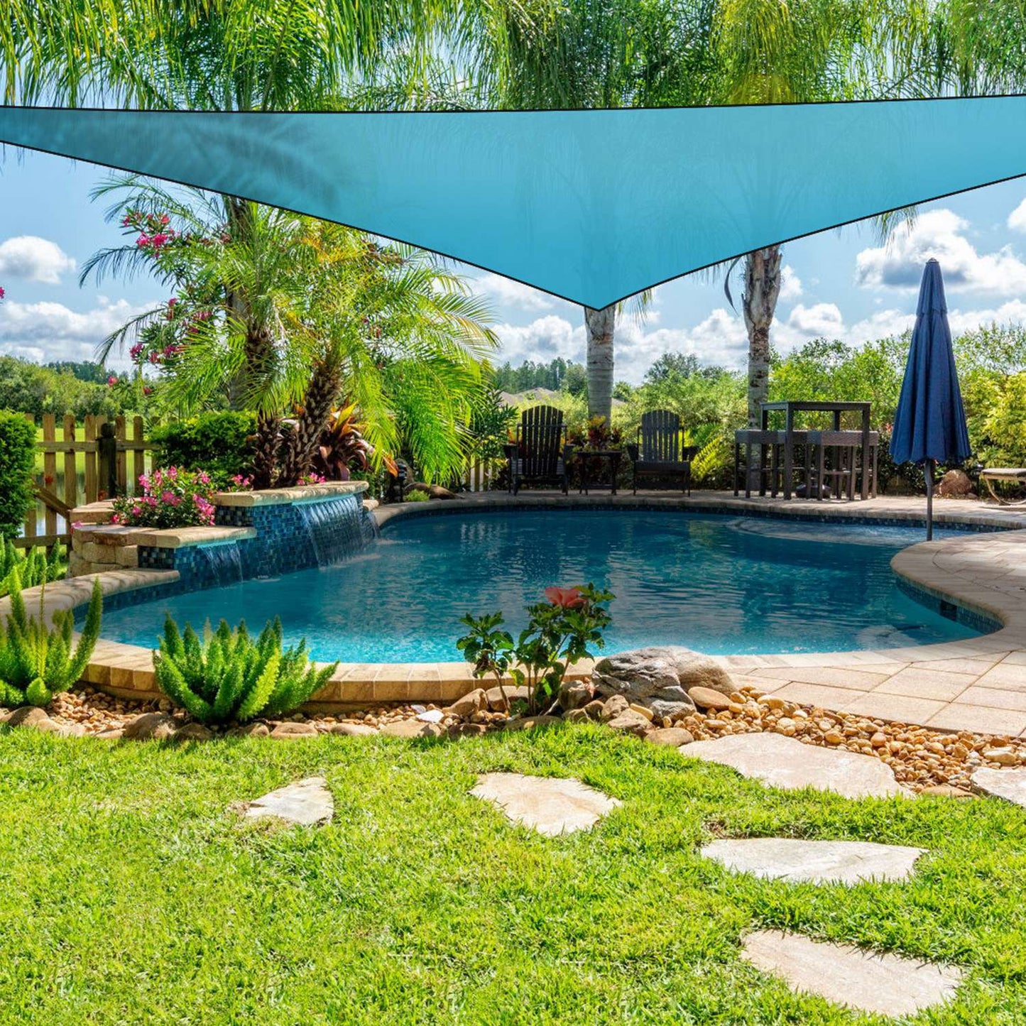 Shade Sail Patio Cover Shade Canopy Camping Sail Awning Sail Sunscreen Shelter Triangle Cover For Kindergarten Playground Outdoor