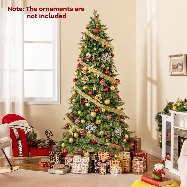 Artificial Christmas Tree Green Hinged Holiday Tree with 721/1019 Lush Branch Tips