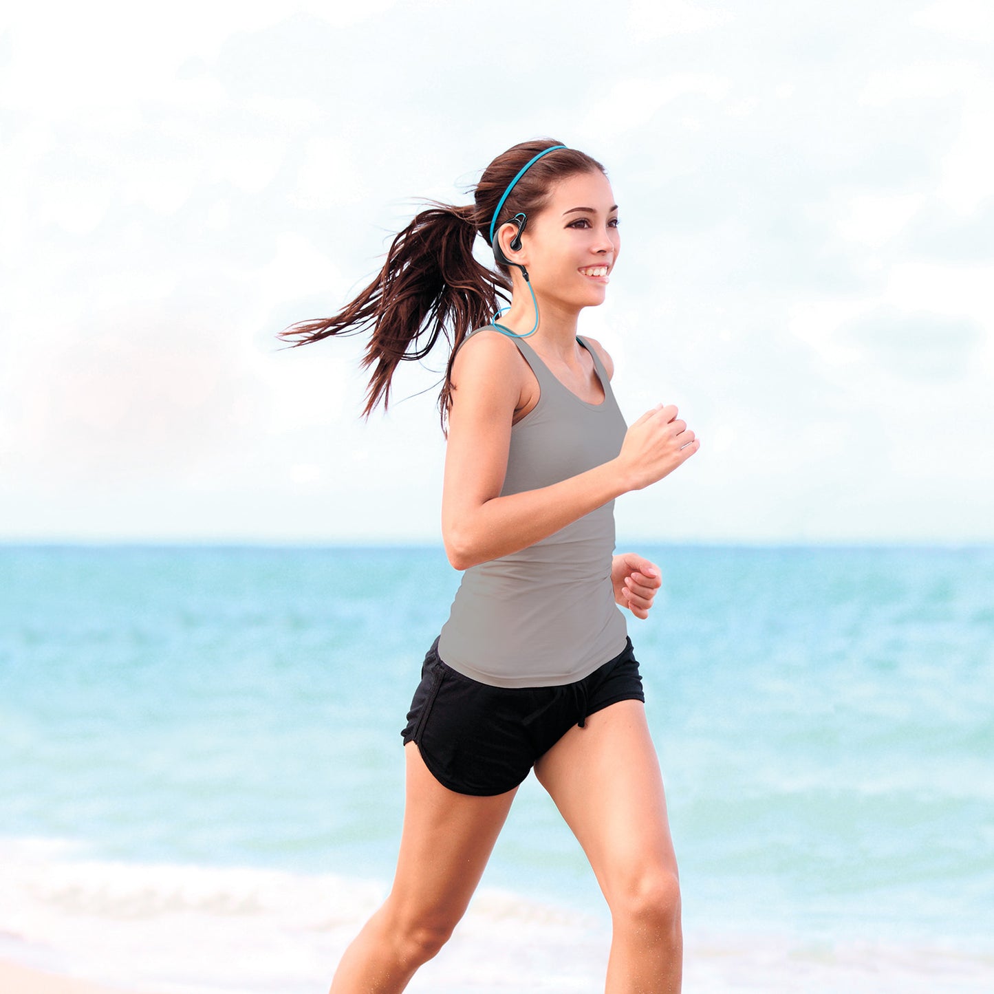 Wireless Headsets V4.1 Sport In-Ear Stereo Headphones Sweat-proof Neckband Earbuds w/Mic Deep Bass HiFi Earphones for Running Hiking Travel