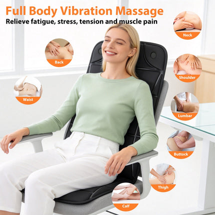 Full Body Vibration Massage Mat with Heat & 10 Motors