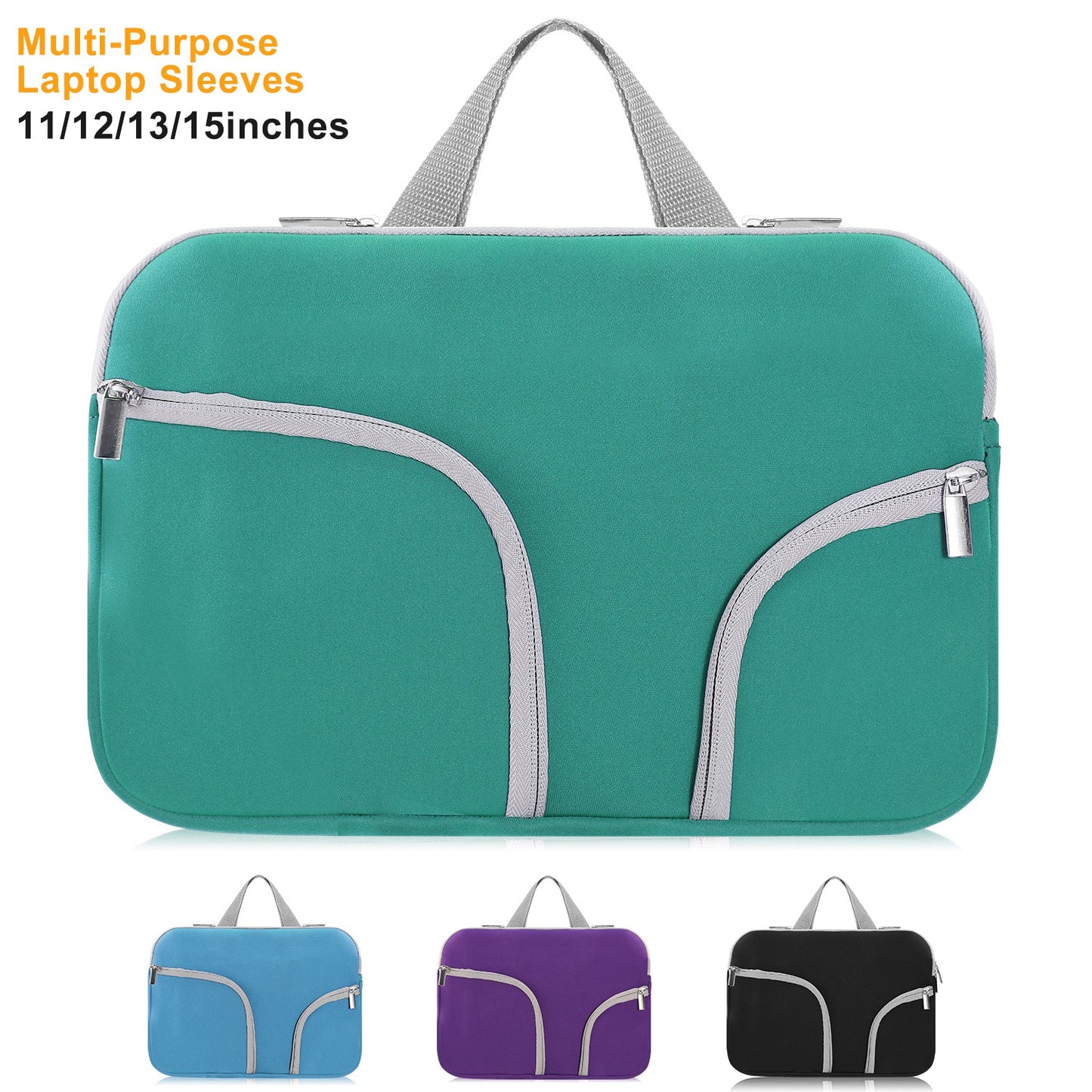 Portable Laptop Sleeve Bag Tablet Notebook Inner Case Bag 11-15Inches Universal   Neoprene