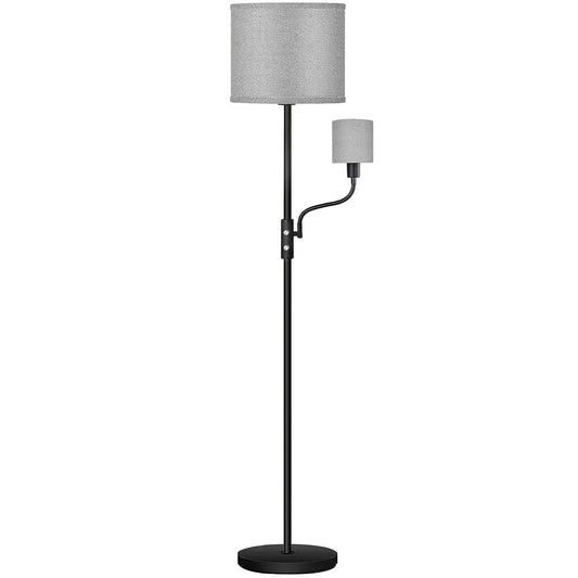 67.32In Mother Daughter Floor Lamp with Linen Shade 3200K Brightness 360¡ Adjustable Reading Light Modern Decoration Standing Lamp for Living Room Bed