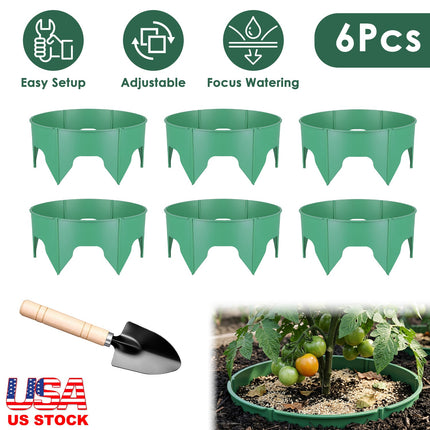 Adjustable Plant Grow Rings 10in with Hand Shovel - 12 Pack