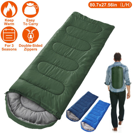 Camping Sleeping Bag for Adults & Teens – Moisture-Proof, 32–50℉