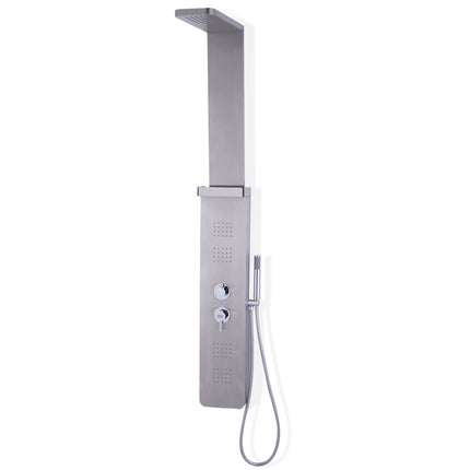 59” Stainless Steel Shower Panel with Massage Jets and Hand Shower