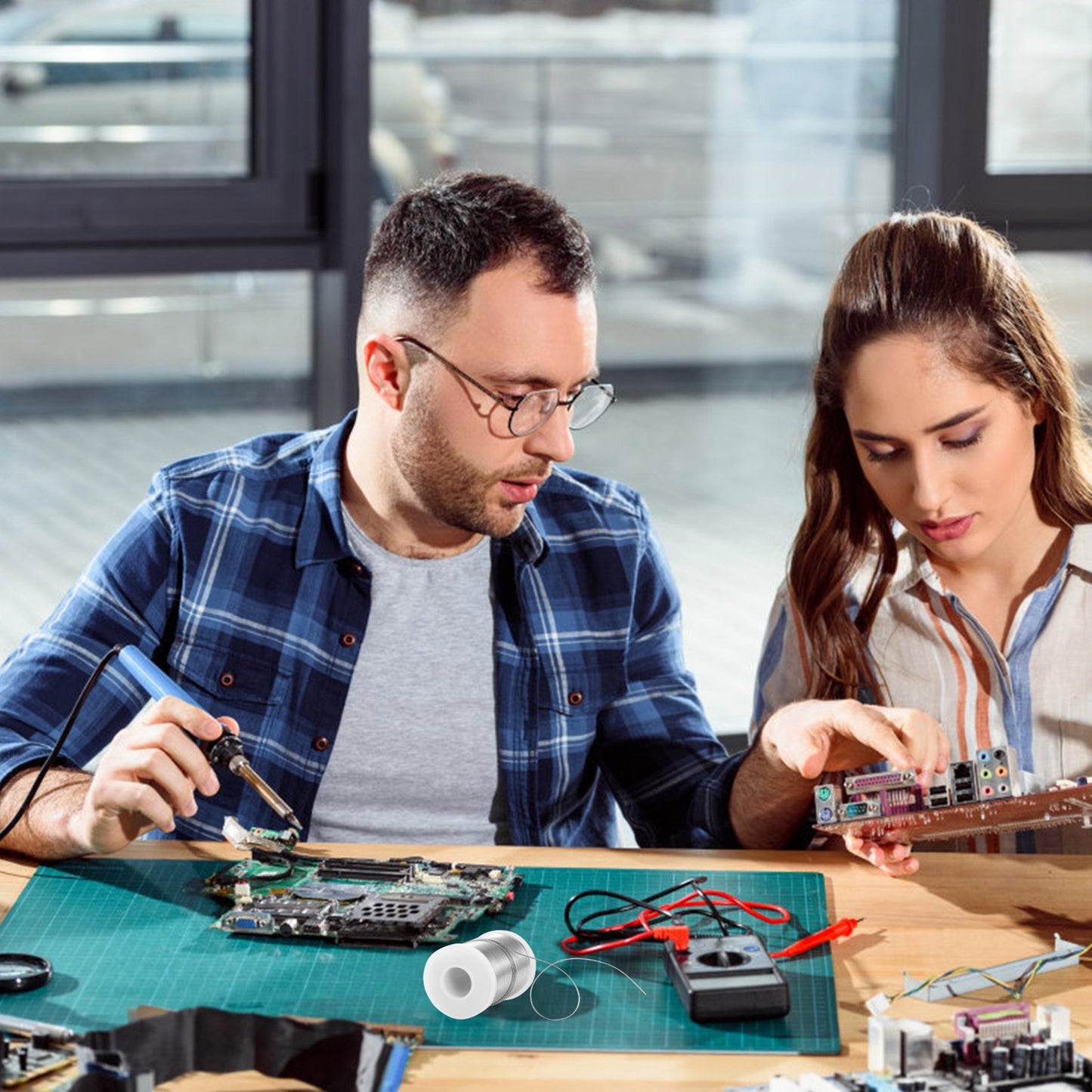 Soldering Wire 60/40 Tin Lead Rosin Core 0.031Ó/0.8mm 1.7% Flux Electrical Solder Wire Sn60 Pb40 1lb