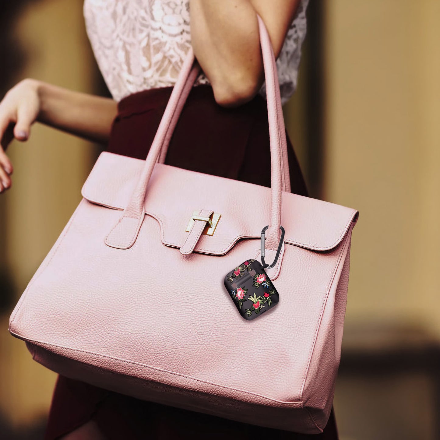 Silicone Case for Apple AirPod 1 2 AirPods Protective Cover Skin w/Strap Ear Hooks Watch Band Holder