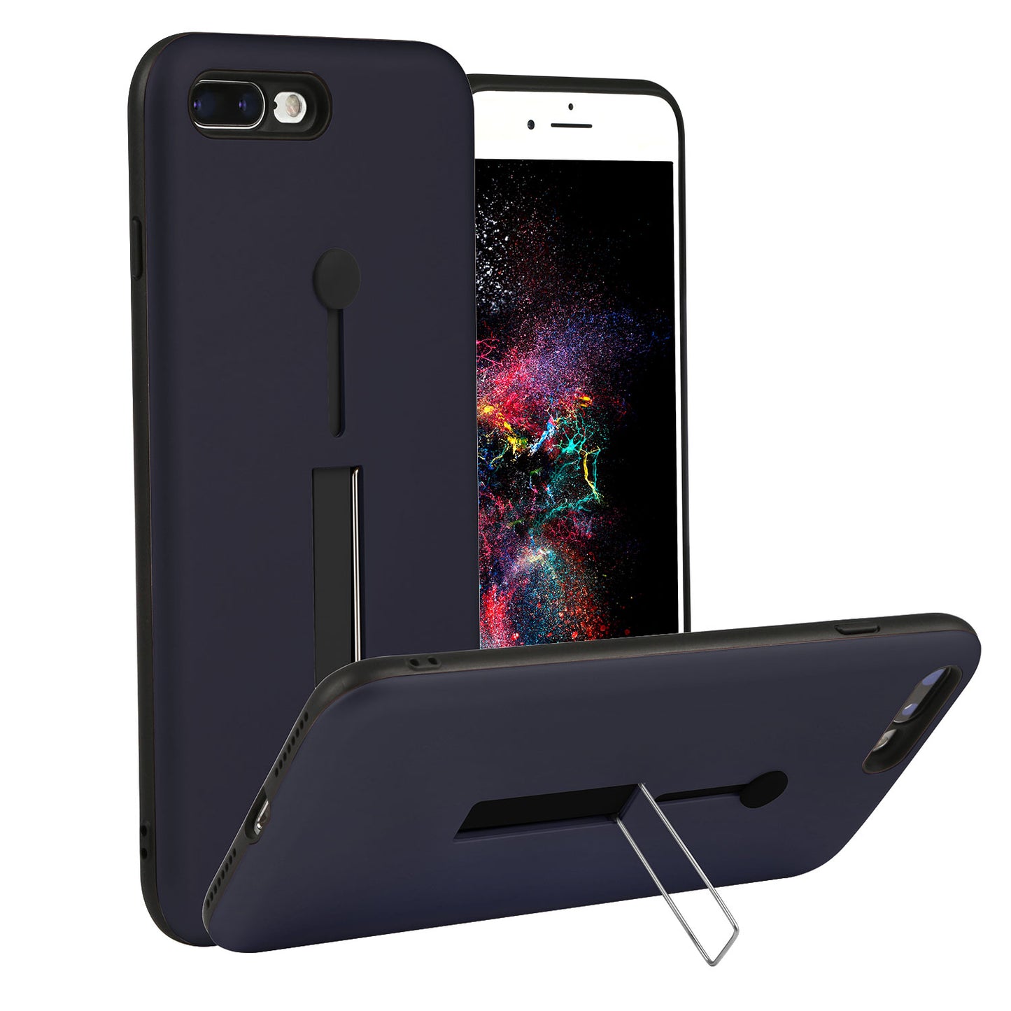 Rugged Slim Snap-on iPhone 8 Plus Case with Stand