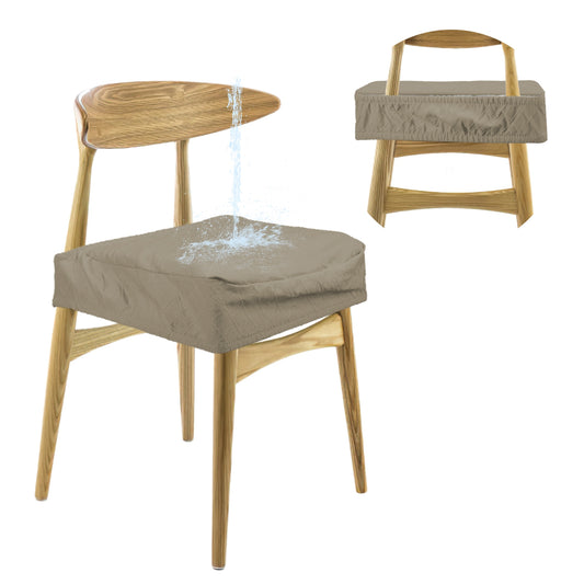 4Pack Waterproof Dining Chair Slipcovers Stretch Chair Seat Slipcovers Removable Washable Jacquard Seat Covers for Dining Room