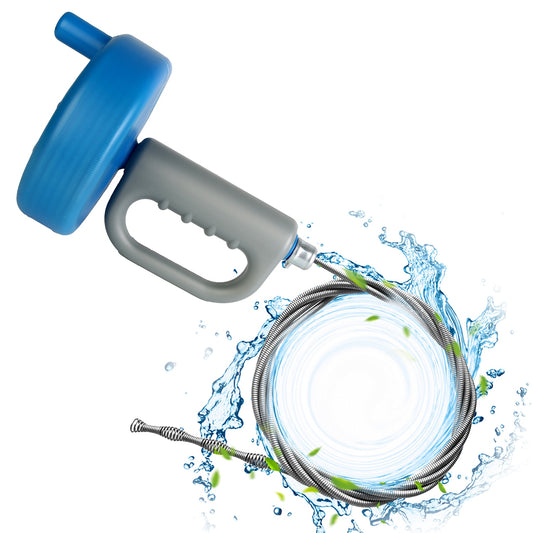 32.8FT Drain Snake Auger Plumbing Snake Hair Clog Remover For Sewer Sink Bathtub Shower Kitchen Bathroom Drain Clog Remover