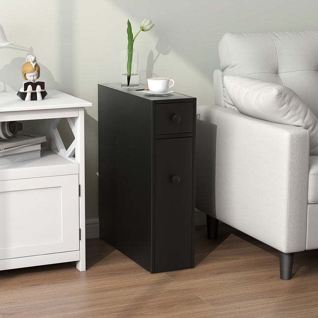 Black Bathroom Cabinet Space Saver Storage Organizer
