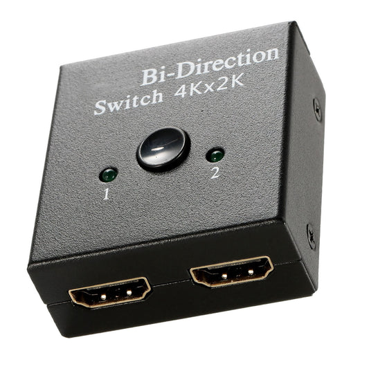4K Bi-direction HD-IN & HD-OUT 2.0 Cable Switch Switcher Splitter Hub HDCP 3D 2x1 1x2 In Out