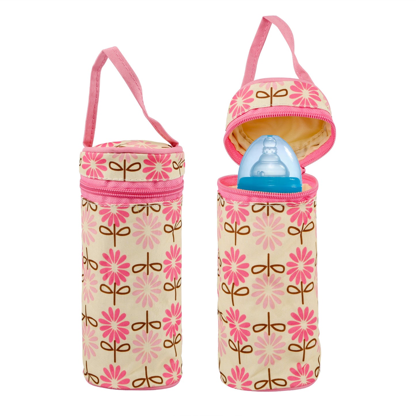 5PCS Baby Nappy Diaper Bags Set Mummy Diaper Shoulder Bags w/ Nappy Changing Pad Insulated Pockets Travel Tote Bags For Mom Dad