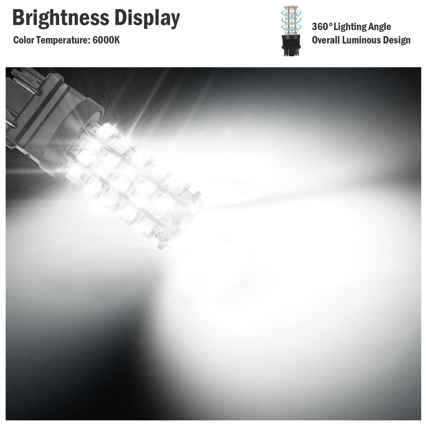 10Pcs/Kit LED Car Light Bulbs 760lm T25 3528SMD 6000K Pure White Auto Lamps Replacement for Dome Map Door Trunk Signal License Plate