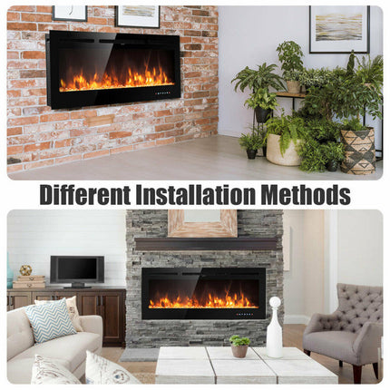 50" Electric Fireplace – Wall Mounted