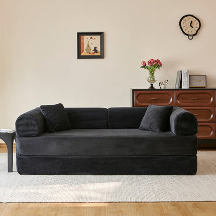 78.8" Convertible Floor Sofa Bed with High Density Foam