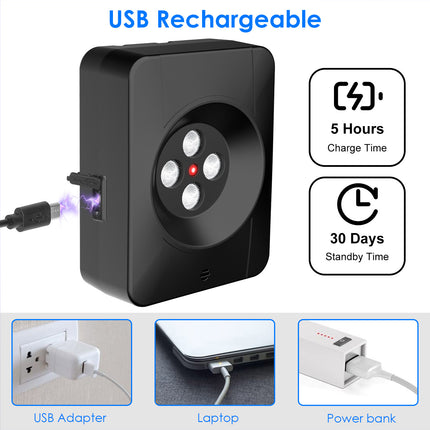 Ultrasonic Anti-barking Device Indoor Outdoor Dog Bark Control with 3 Frequency Levels Max 32.8Feet Sensing Distance for Most Dog Sizes