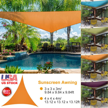 Shade Sail Patio Cover Shade Canopy Camping Sail Awning Sail Sunscreen Shelter Triangle Cover For Kindergarten Playground Outdoor