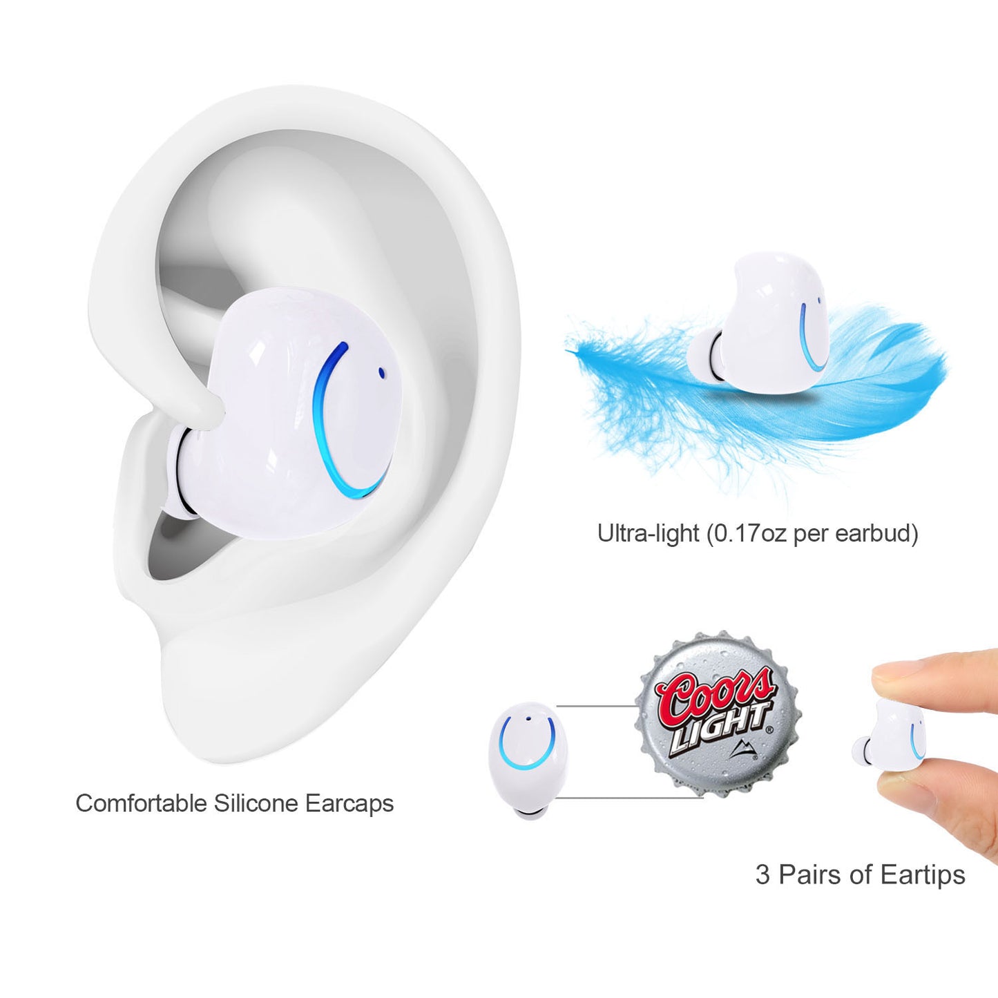 Wireless TWS Stereo Earbuds