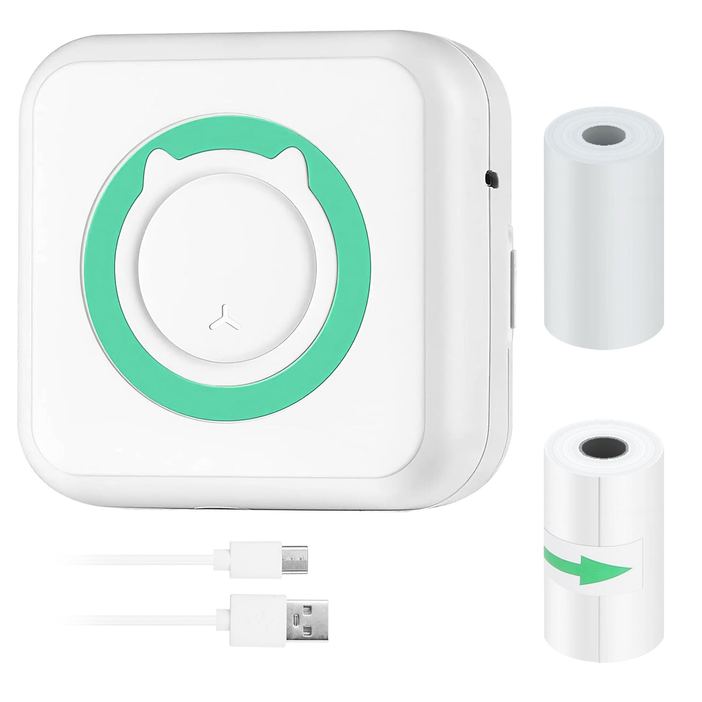 Pocket Wireless Thermal Printer Portable Mini Sticker Maker Machine Rechargeable Inkless Photo PrinterÊfor Printing Label Journal Study Notes Memo Pho