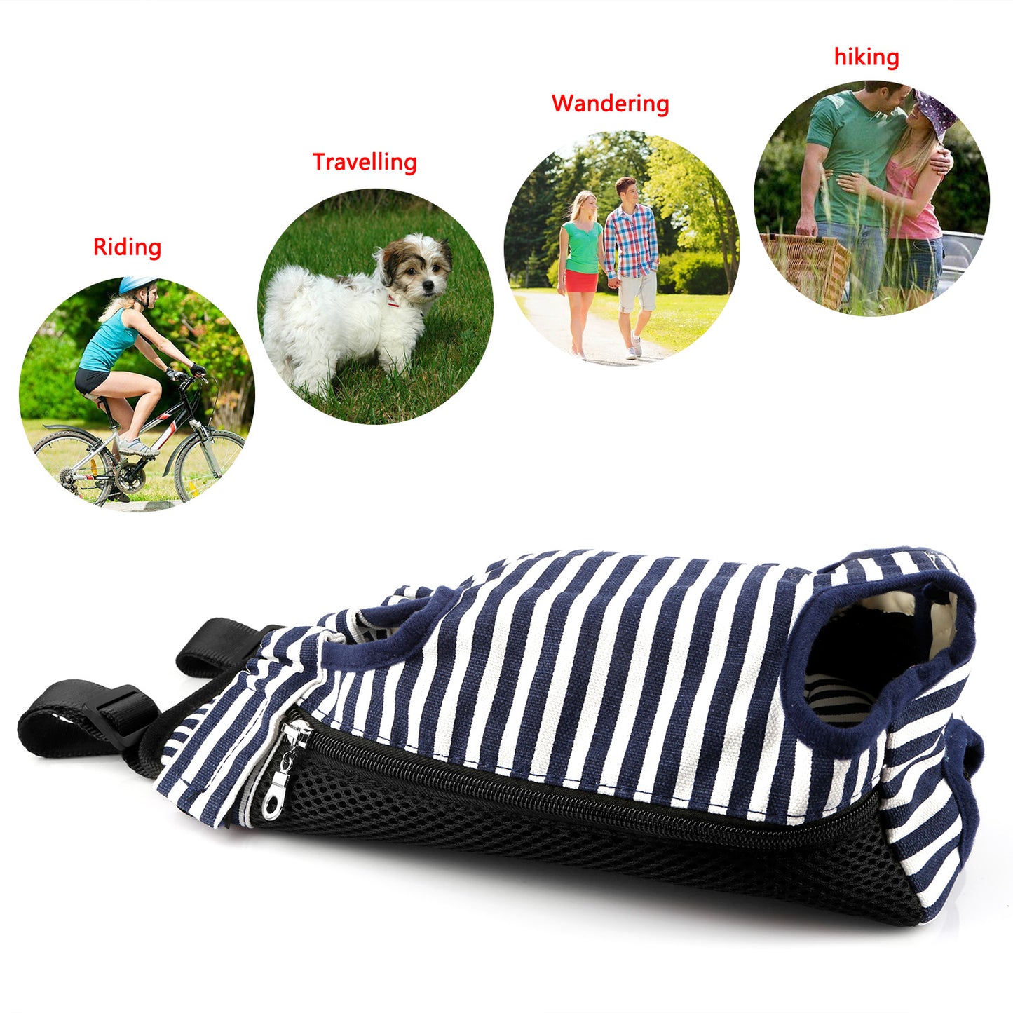 Dog Carrier Backpack Legs Out Front Pet Backpack Carrier Travel Bag Adjustable Shoulder Straps for Hiking Camping Shopping Biking