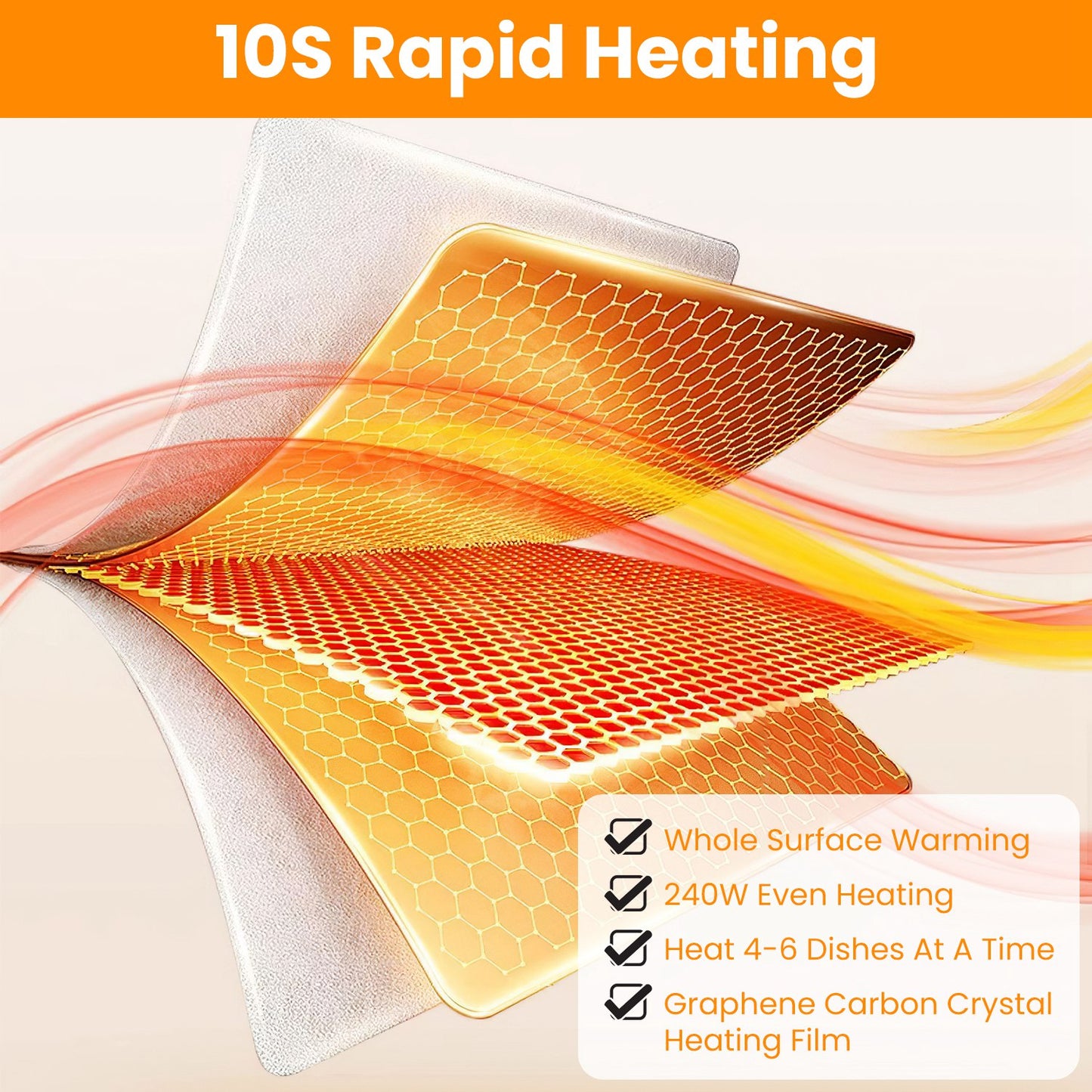 Electric Warming Tray Smart Food Warmer Roll Up Heating Pad With Adjustable Temperature Control 3 Auto Timer Settings for Buffet Party Gathering Resta