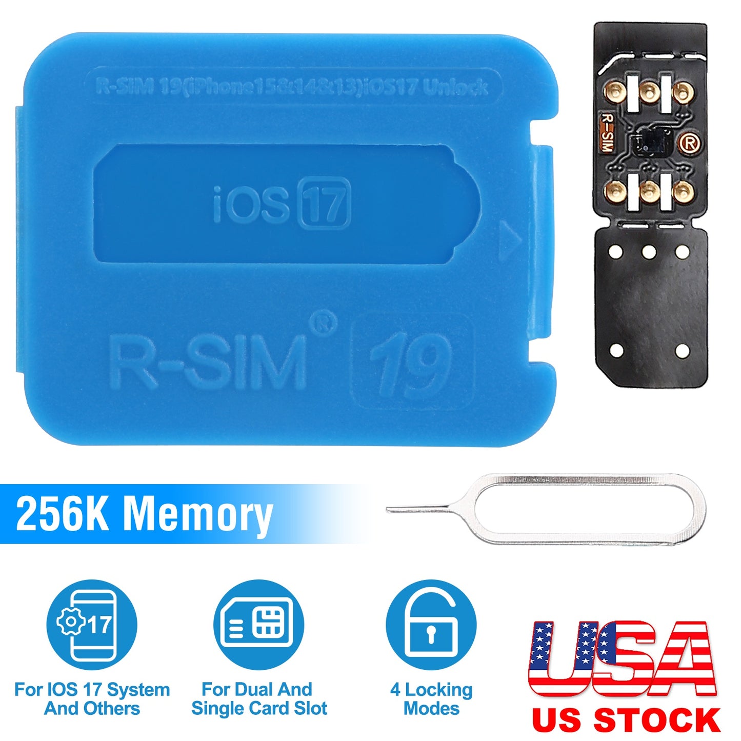 R-SIM19 Nano Unlock RSIM Card Fit for IOS Phone 15 14 13 12 11 Pro Max XR X 8 7 iOS17