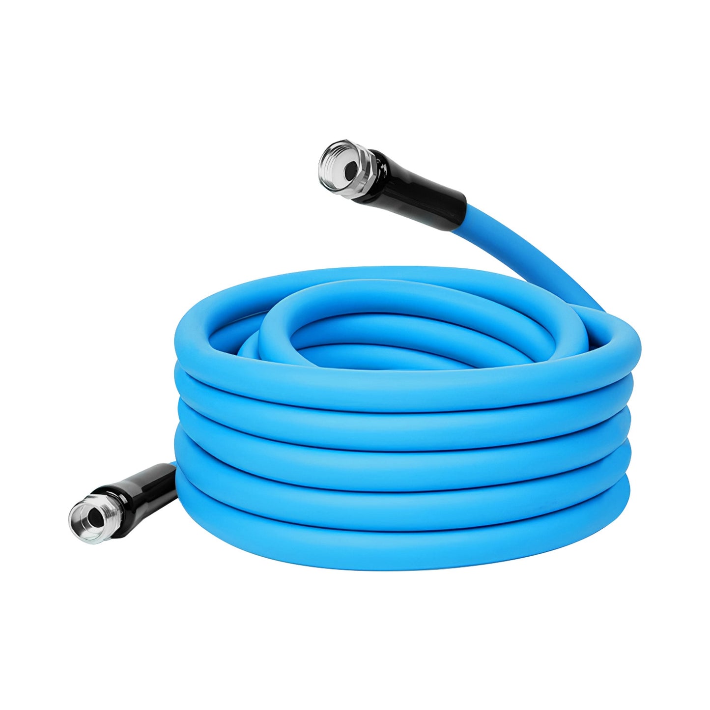 25FT/50FT 5/8" Non-Expanding Flexible Garden Hose Heavy Duty PVC Water Hose Leak-Resistant Kink-Free All-weather Burst 500PSI