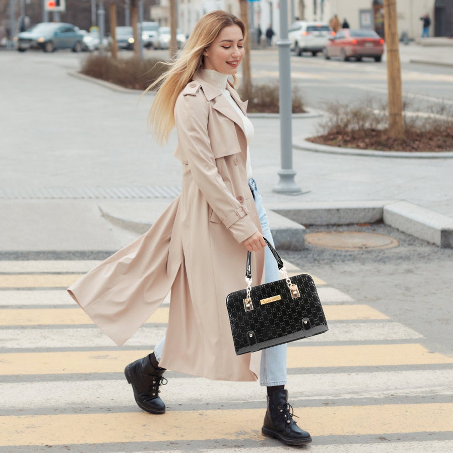 Women\'s Fashion Leather Handbag Lady Purses Tote Bags Shoulder Satchel Crossbody Bags