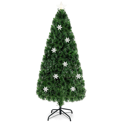 LED Optic Artificial Christmas Tree with Snowflakes
