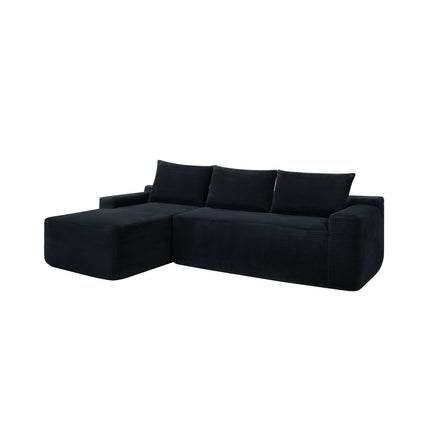 Cloud L-Shaped Corduroy Sectional Sofa with Chaise Lounge