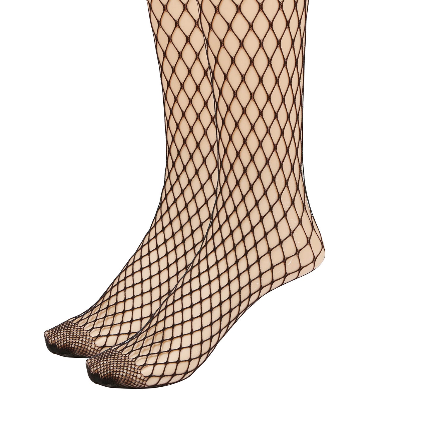 Women Fishnet Tights Sexy High Waist Fishnet Pantyhose Stretchy Mesh Hollow Out Tights Stockings w/ Small Medium Large Hole Choices