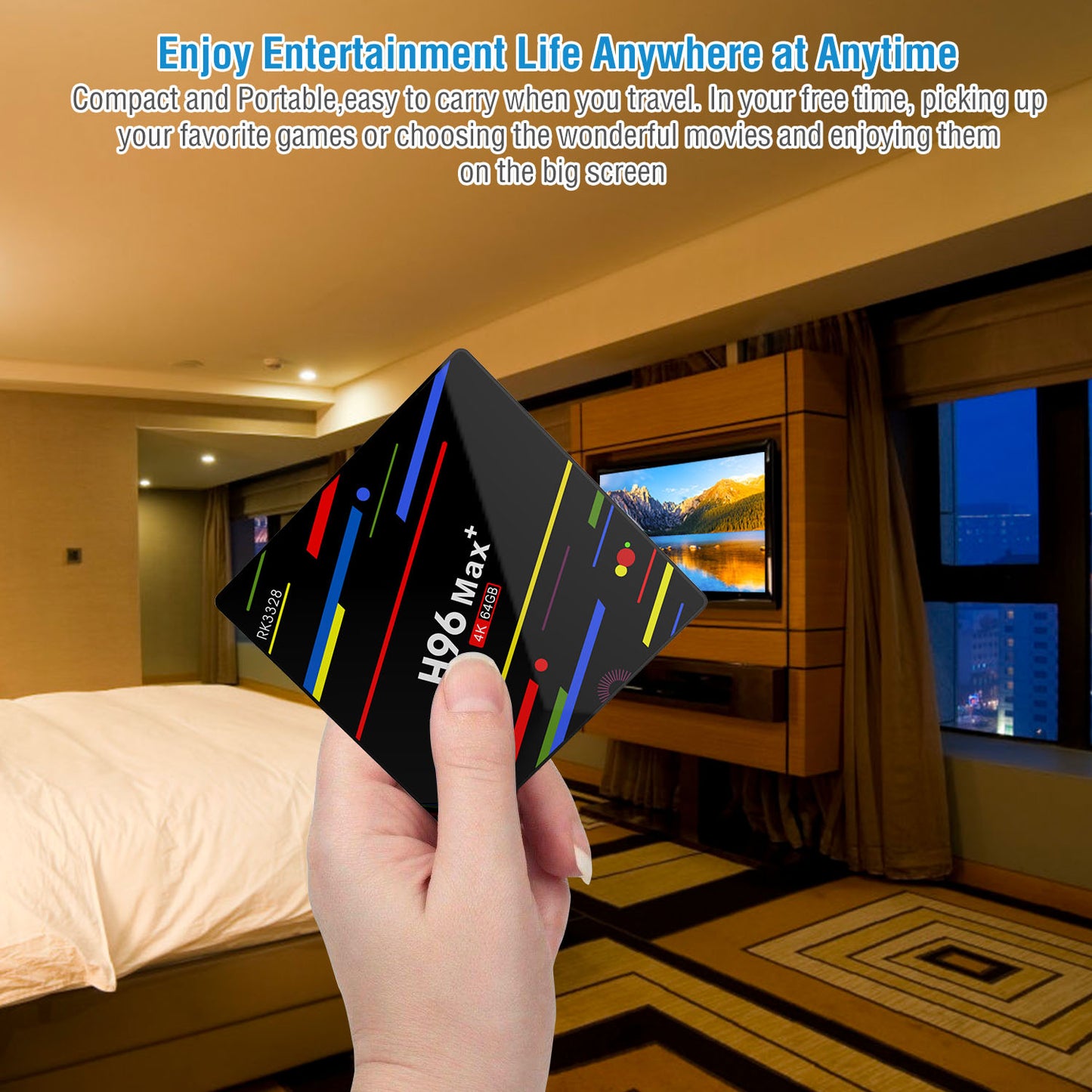 H96 Max+ Android 8.1 TV Box RK3328 Quad Core 4GB / 64GB UHD 4K VP9 H.265 WiFiUSB3.0 Smart Streaming Media Player US Plug