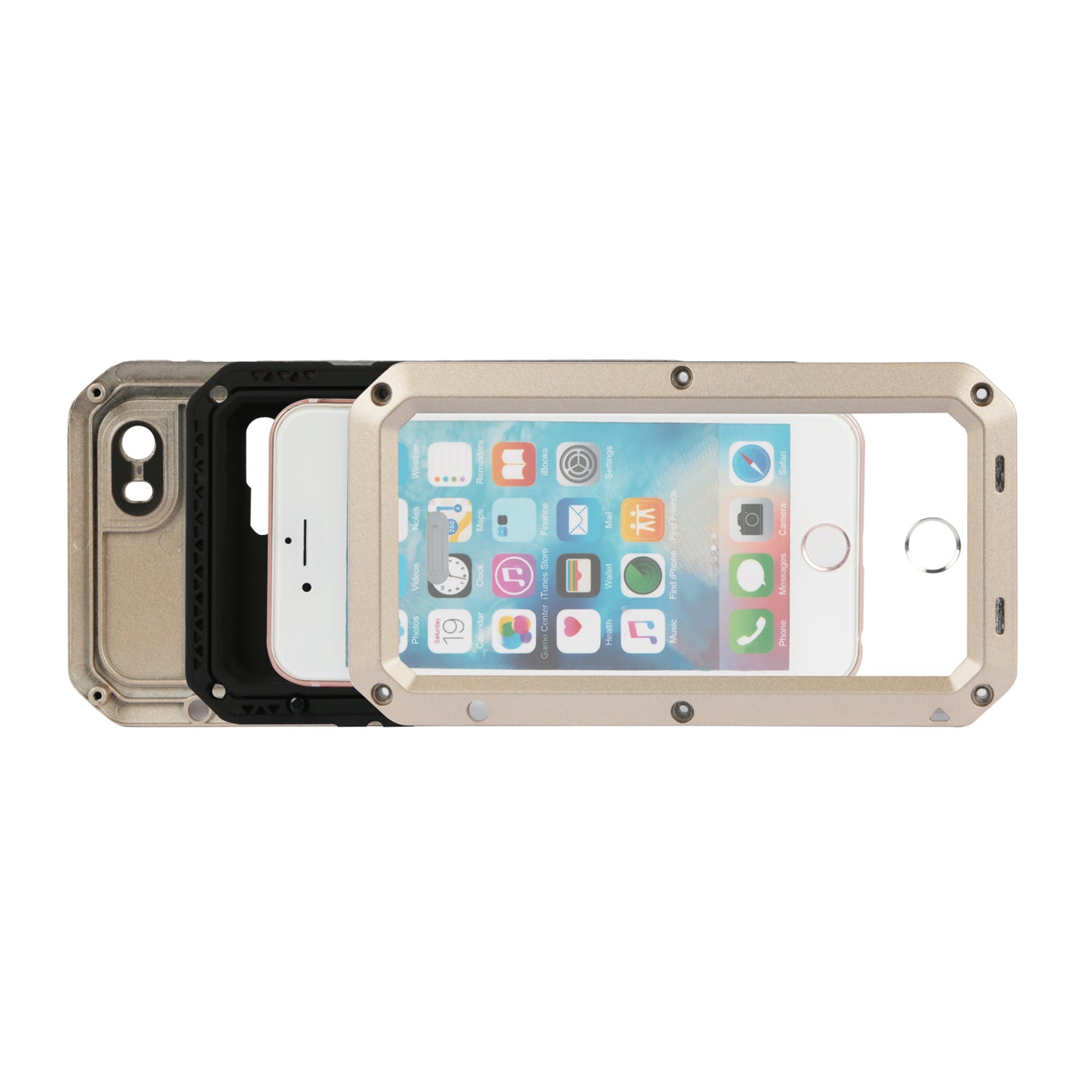 Rugged Shock-Resistant Hybrid Full Cover Case For iPhone 7