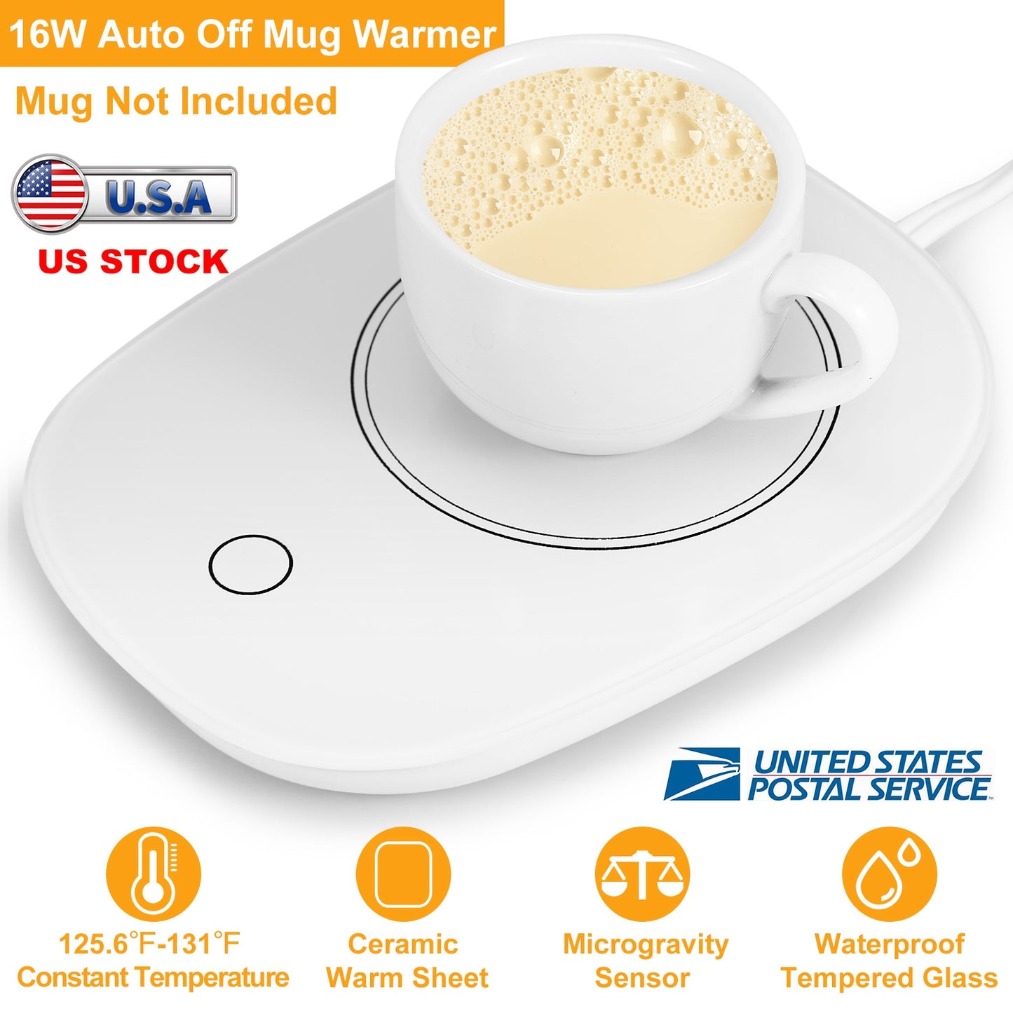 Coffee Mug Warmer Cup Warmer Auto Shut Off Coffee Tea Milk Electric Heater Pad Office Home Desk Coffee Mug Warmer Electric Beverage Warmer Mat 125.6 /
