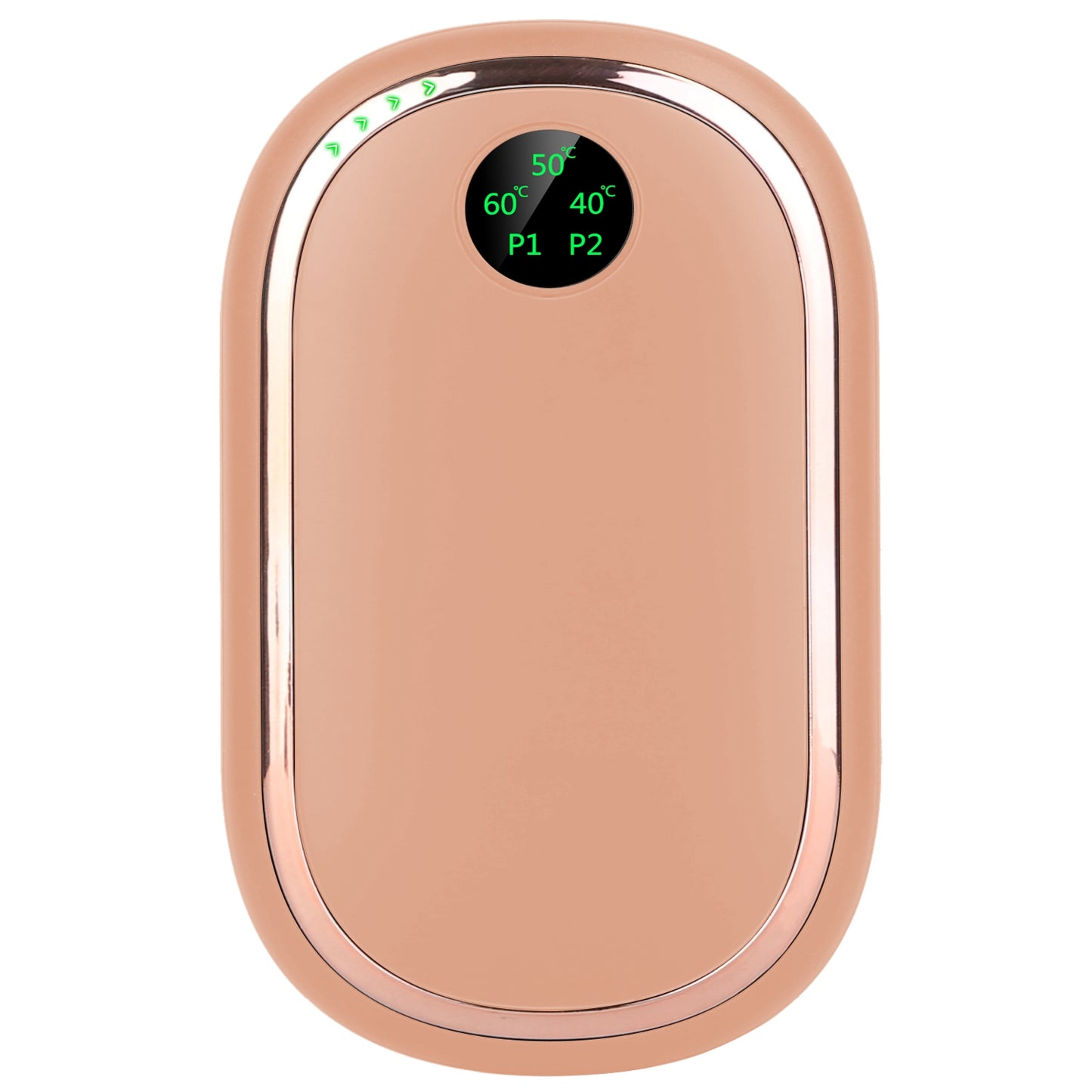 Rechargeable Hand Warmer Electric Hand Heater Portable Reusable Pocket Warmer Power Bank with Digital Display Sunset Light 3 Levels Double-sided Heati