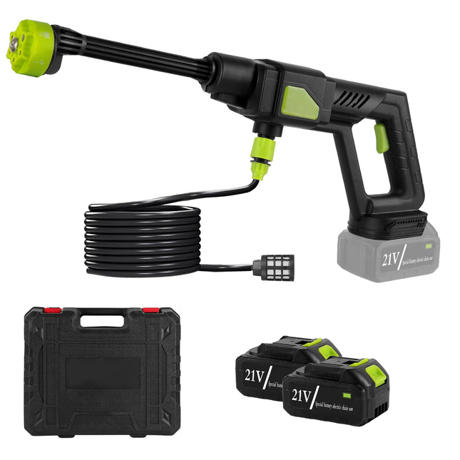 Cordless Pressure Washer Portable Electric Power Washer High Pressure Water Sprayer 435PSI Car Washer Cleaner with 6-in-1 Nozzle Foam Bottle Filter 15