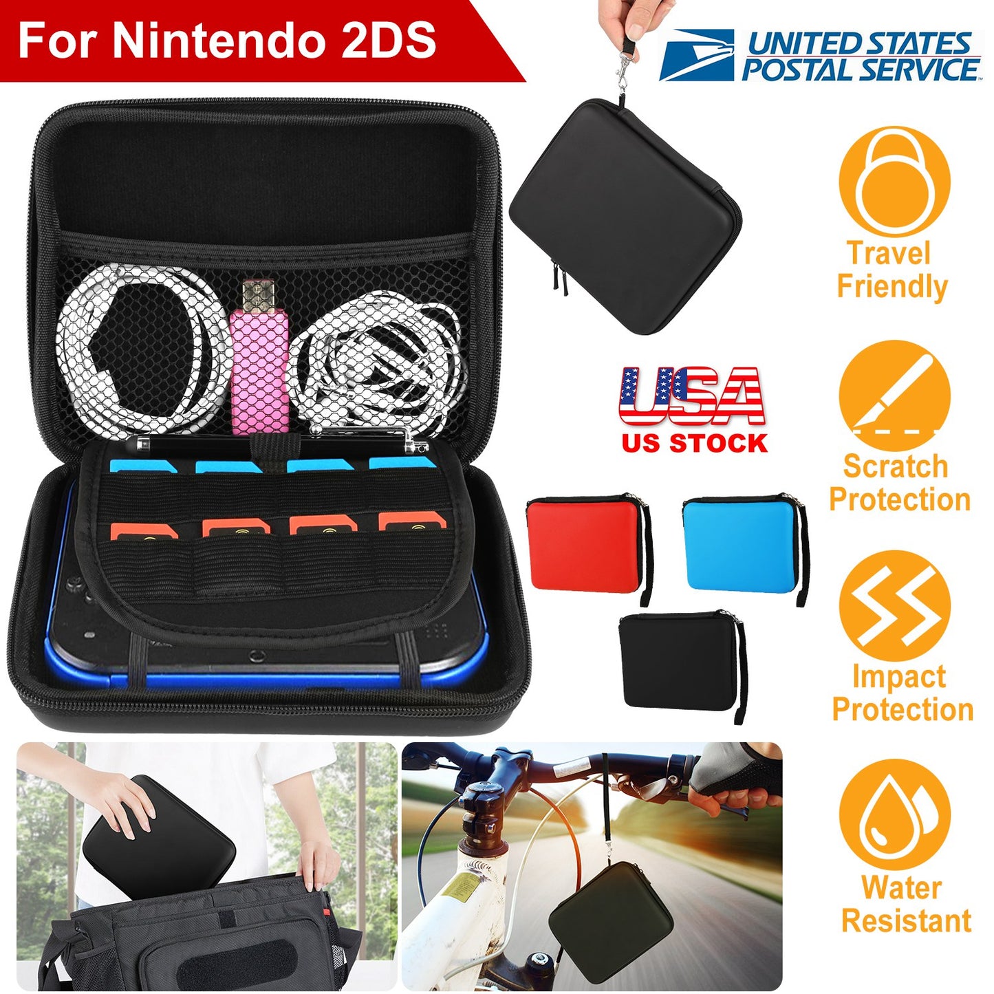 Carrying Case for Nintendo Switch Protective EVA Hard Portable Carry Case Shell Pouch for Nintendo Switch Console & Accessories